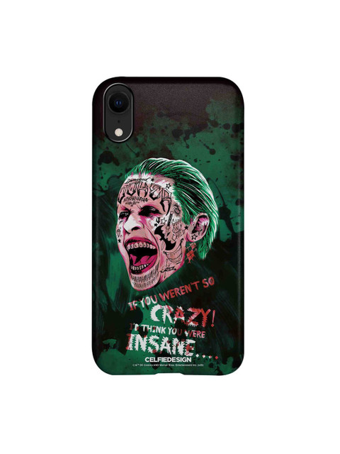 

CelfieDesign Green & Black Crazy Insane Joker iPhone XR Slim Back Case