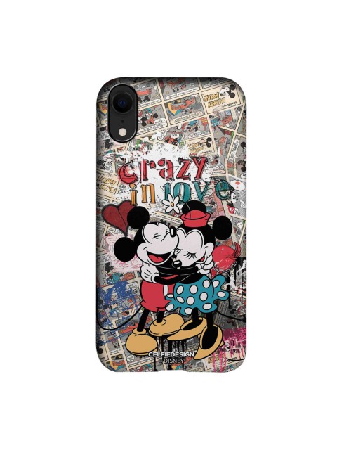 

CelfieDesign Multi-Coloured Crazy In love iPhone XR Slim Back Case