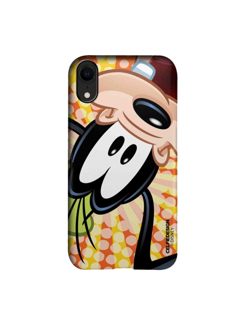 

CelfieDesign Brown & Yellow Goofy Upside Down Plastic iPhone XR Slim Back Case