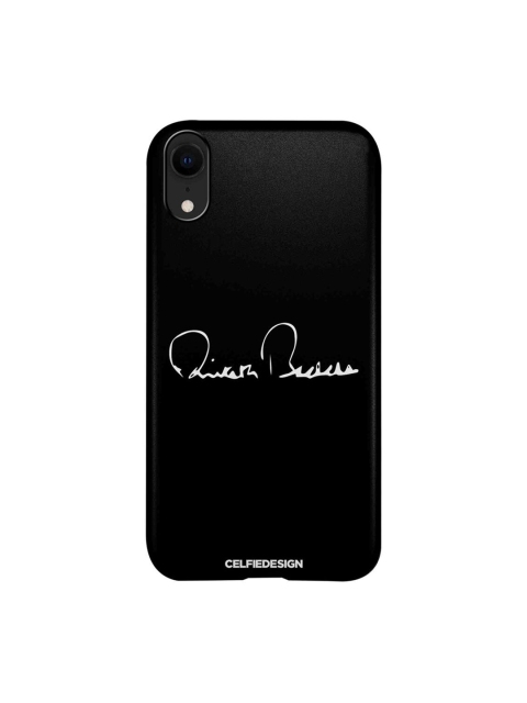 

CelfieDesign Black & Purple AB Signature Plastic iPhone XR Slim Back Case