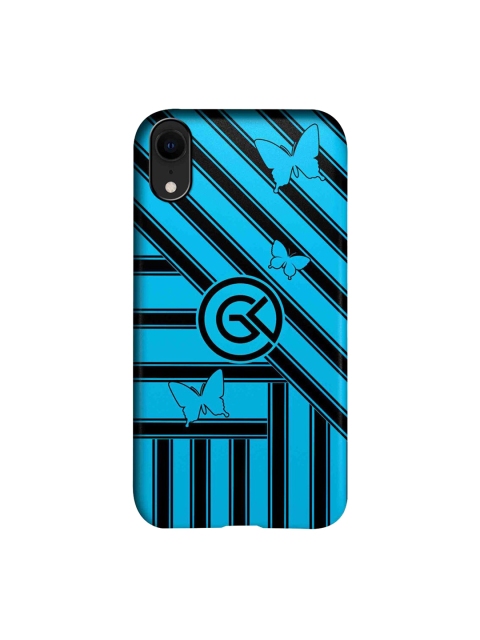 

CelfieDesign Blue & Black The Cycle iPhone XR Slim Back Case