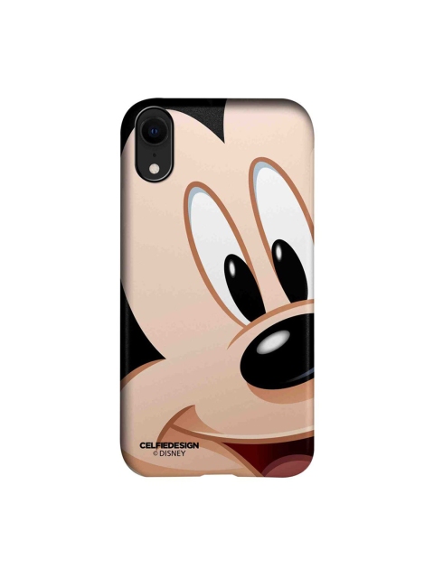 

CelfieDesign Beige & Balck Zoom Up Mickey Plastic iPhone XR Slim Back Case