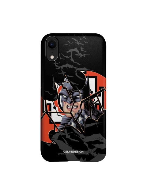 

CelfieDesign Black & Orange Angry Bat iPhone XR Slim Back Case