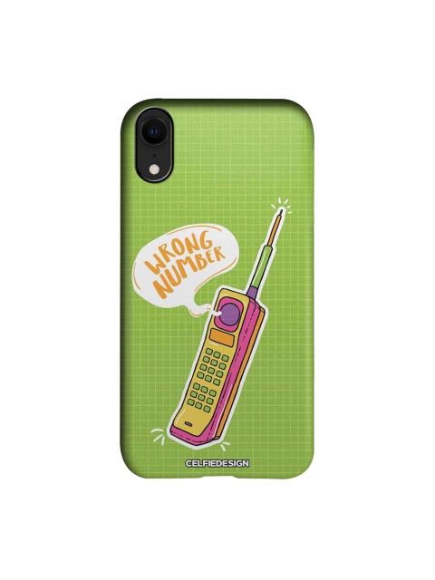

CelfieDesign Green & Pink Handset Plastic iPhone XR Slim Back Case