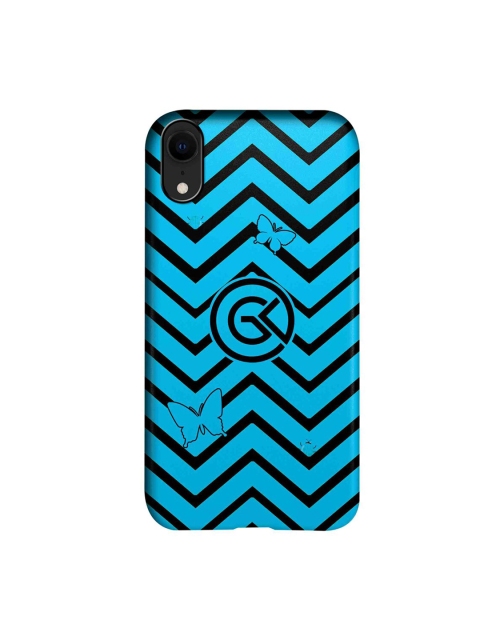 

CelfieDesign Blue & Black Waves Blue iPhone XR Back Case