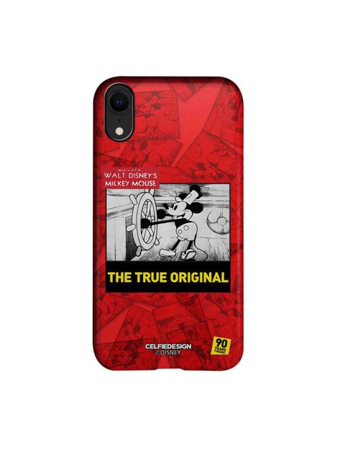 

CelfieDesign Red & White Mickey Potrait Mode Plastic iPhone XR Slim Back Case