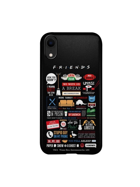 

CelfieDesign Black & White Friends Infographic iPhoneXR Slim Back Case