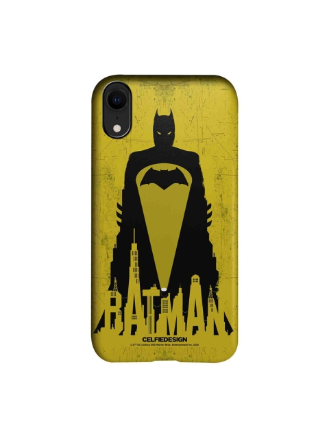

CelfieDesign Yellow & Black Bat Signal Superhero Printed iPhone XR Slim Back Case