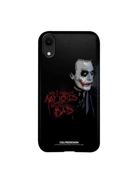 

CelfieDesign Black & Grey Jokers Sarcasm Quirky Printed iPhone XR Slim Back Case