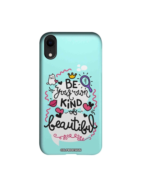 

CelfieDesign Blue & White Be Your Own Kind Of Beautiful iPhone XR Slim Back Case