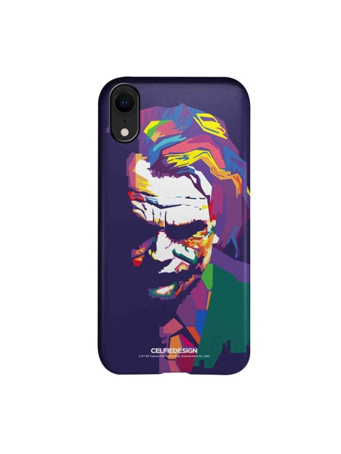 

CelfieDesign Purple & Green Joker Art Plastic iPhone XR Slim Back Case
