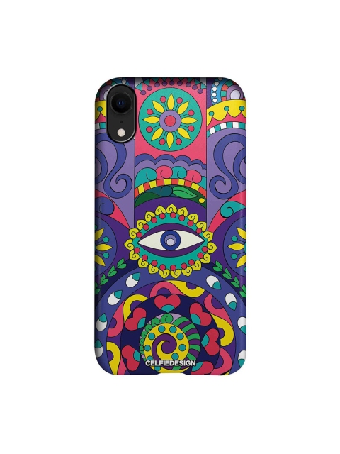 

CelfieDesign Blue & Pink Humsa Printed iPhone XR Back Case