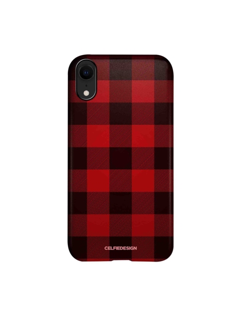 

CelfieDesign Red Checkmate iPhone XR Slim Back Case