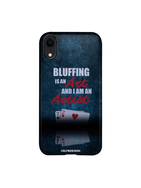 

CelfieDesign Blue Art Of Bluffing iPhone XR Slim Back Case