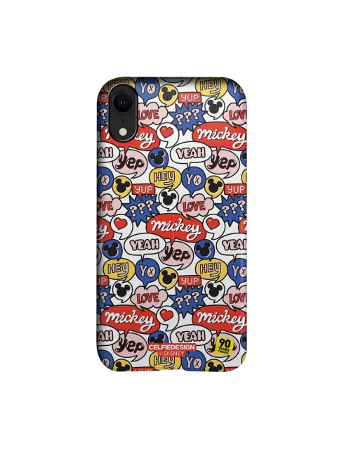 

CelfieDesign Multi-Coloured Mickey Doodle iPhone XR Back Case