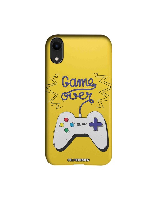 

CelfieDesign Yellow & White Game Over Quirky Printed iPhone XR Slim Back Case