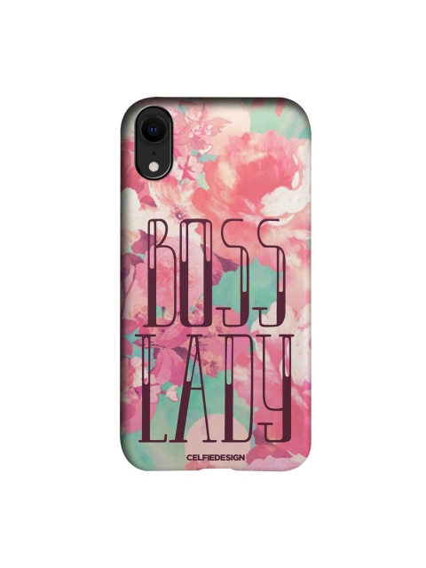

CelfieDesign Pink & Burgundy Boss Lady Typography Printed iPhone XR Slim Back Case