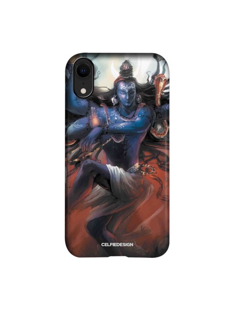 

CelfieDesign Blue & Brown Nataraj iPhoneXR Slim Back Case