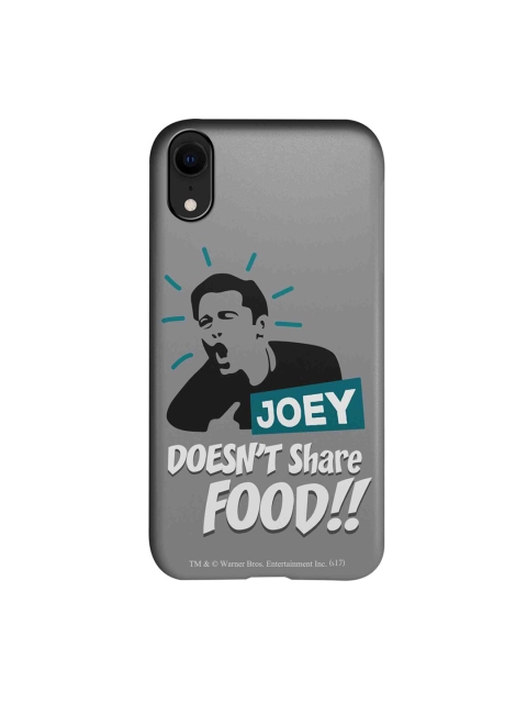 

CelfieDesign Grey & White Friends Joey Doesnt Share Food Printed iPhoneXR Slim Back Case