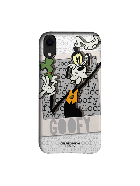 

CelfieDesign Grey & Black Hello Mr. Goofy Cartoon Characters iPhone XR Slim Back Case