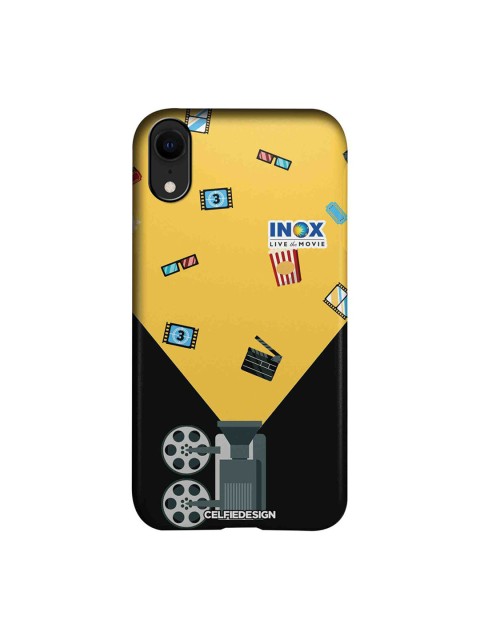 

CelfieDesign Yellow & Black Inox Cinema Printed iPhone XR Slim Back Case