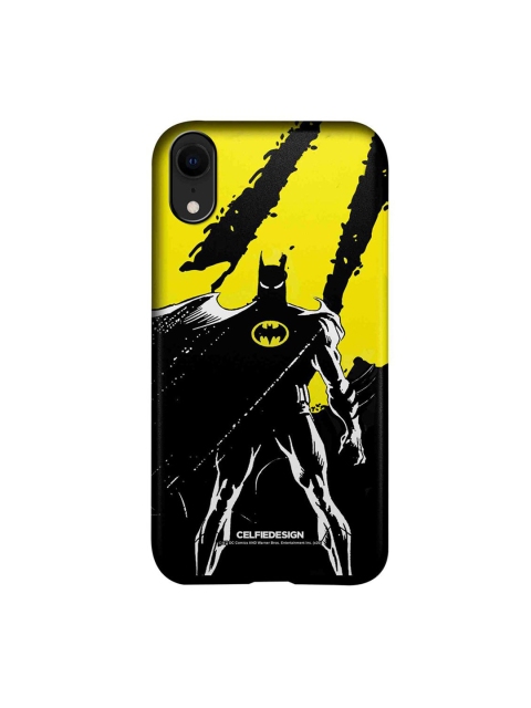 

CelfieDesign Yellow & Black Bat On The Lookout iPhone XR Slim Back Case
