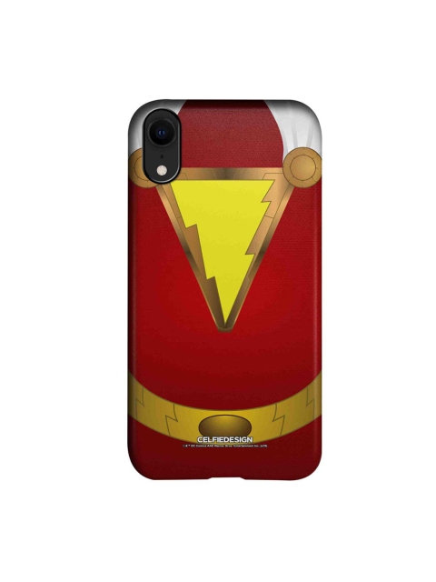 

CelfieDesign Red & Yellow Suit Up Shazam Superhero Printed iPhone XR Slim Back Case