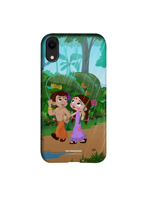 

CelfieDesign Multi-Coloured Bheem and Chutki In Rainforest iPhone XR Slim Back Case