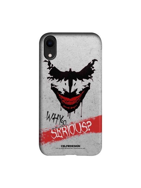 

CelfieDesign Grey & Red Printed iPhone XR Slim Back Case