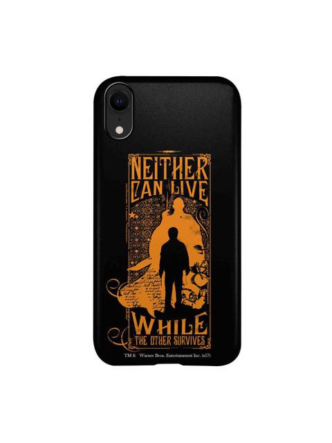 

CelfieDesign Black & Orange Harry Vs Voldemort Printed iPhone XR Slim Back Case