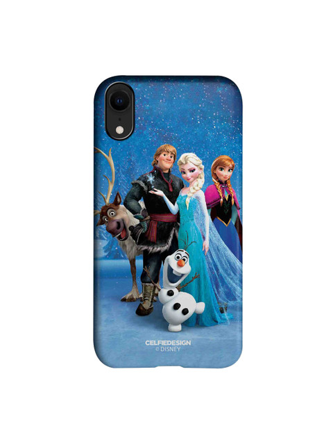 

CelfieDesign Blue & White Frozen Together Cartoon Characters iPhone XR Slim Back Case