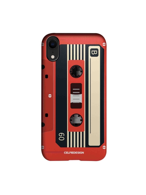 

CelfieDesign Red & Beige Casette Printed iPhone XR Slim Back Case