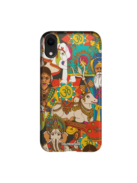 

CelfieDesign Multi-Coloured Namaste India iPhone XR Slim Back Case