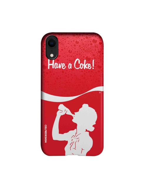

CelfieDesign Red & White Have A Coke Girl iPhone XR Slim Back Case