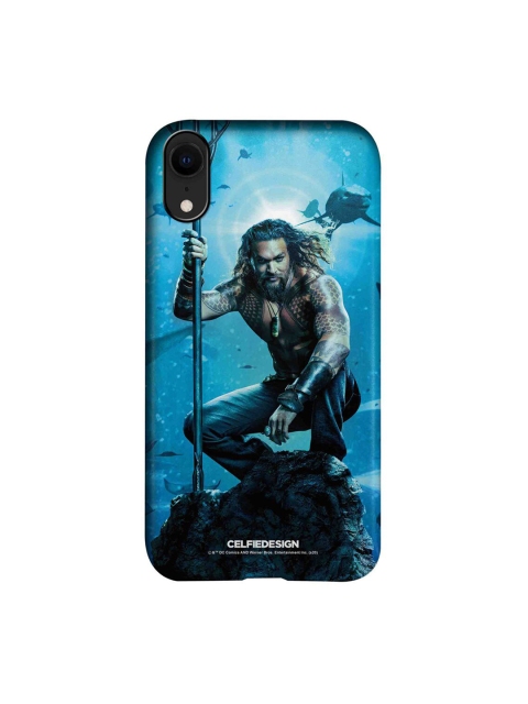 

CelfieDesign Blue & Black Under The Aqua Superhero Printed iPhone XR Slim Back Case