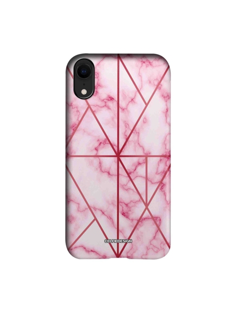 

CelfieDesign Multi-Coloured Marble Rose Red iPhone XR Back Case