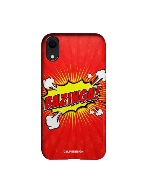 

CelfieDesign Red & Yellow Bazinga Printed iPhone XR Slim Back Case