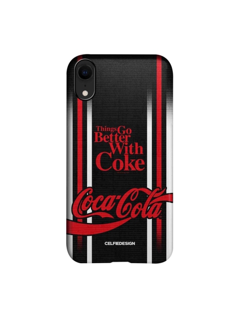 

CelfieDesign Black & Red Better With Coke iPhone XR Slim Back Case