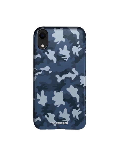 

CelfieDesign Blue Camouflage Abstract Printed iPhone XR Slim Back Case