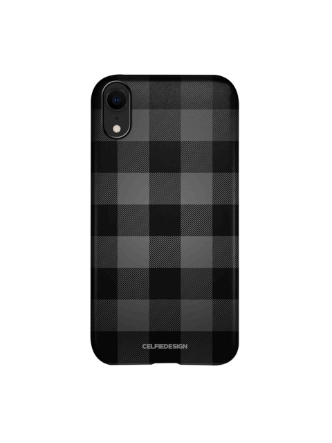 

CelfieDesign Black Checkmate iPhone XR Slim Back Case