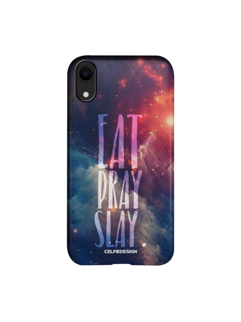 

CelfieDesign Black & Pink Eat Pray Slay iPhone XR Slim Back Case