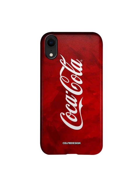 

CelfieDesign Black & Red Mist Coke Typography Printed iPhone XR Slim Back Case