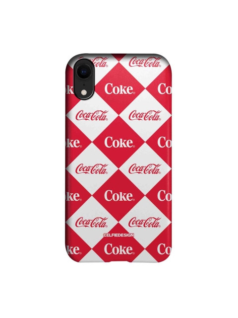 

CelfieDesign Red & White Coke Mozaic iPhone XR Slim Back Case