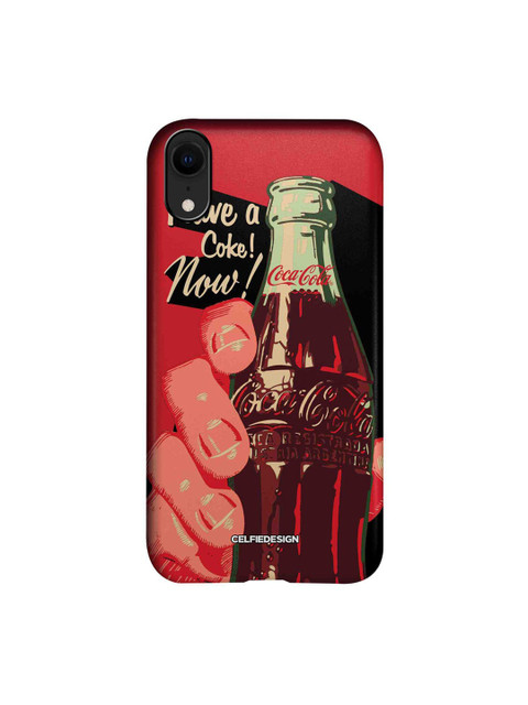 

CelfieDesign Black & Red Have A Coke Now iPhone XR Slim Back Case