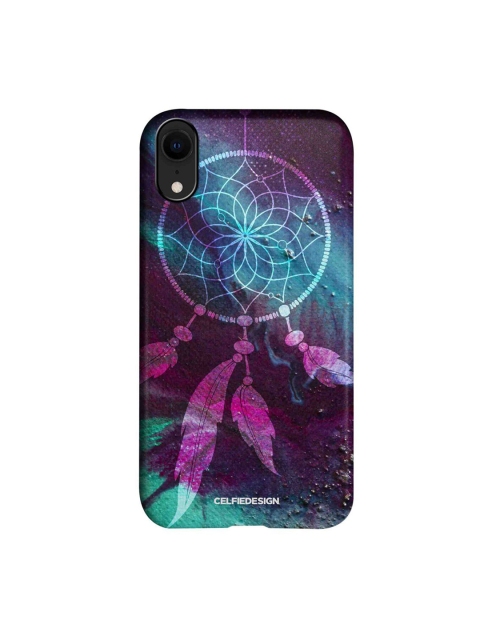 

CelfieDesign Sea Green & Magenta Pink Dream Catcher Quirky Print iPhone XR Slim Back Case