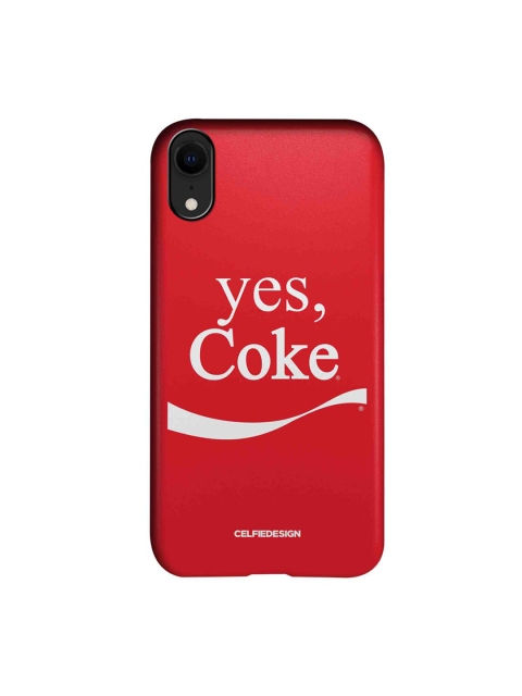 

CelfieDesign Red & White Yes Coke Printed iPhone XR Slim Back Case