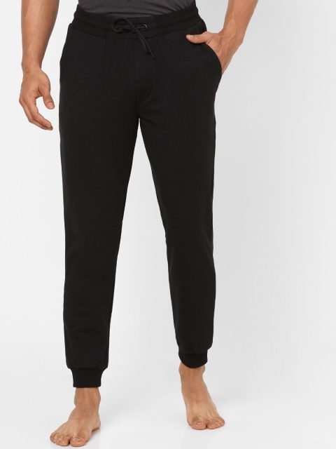 

Ajile by Pantaloons Men Black Solid Cotton Lounge Pants