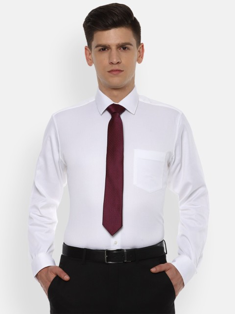 

Van Heusen Men White Pure Cotton Formal Shirt