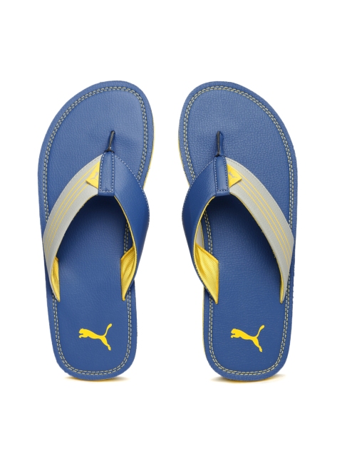 

PUMA Men Blue & Grey Colourblocked Ketava Flip-Flops