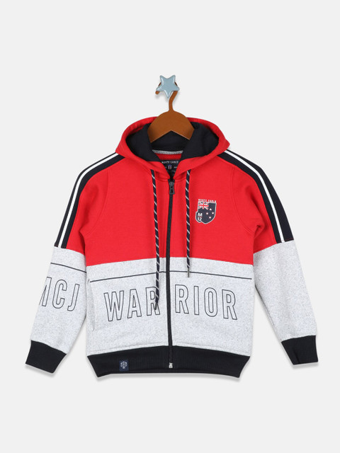 

Monte Carlo Boys Red & White Colourblocked Hooded Sweatshirt